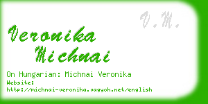 veronika michnai business card